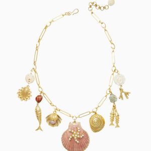 Brinker+Eliza Montauk Shell Necklace
