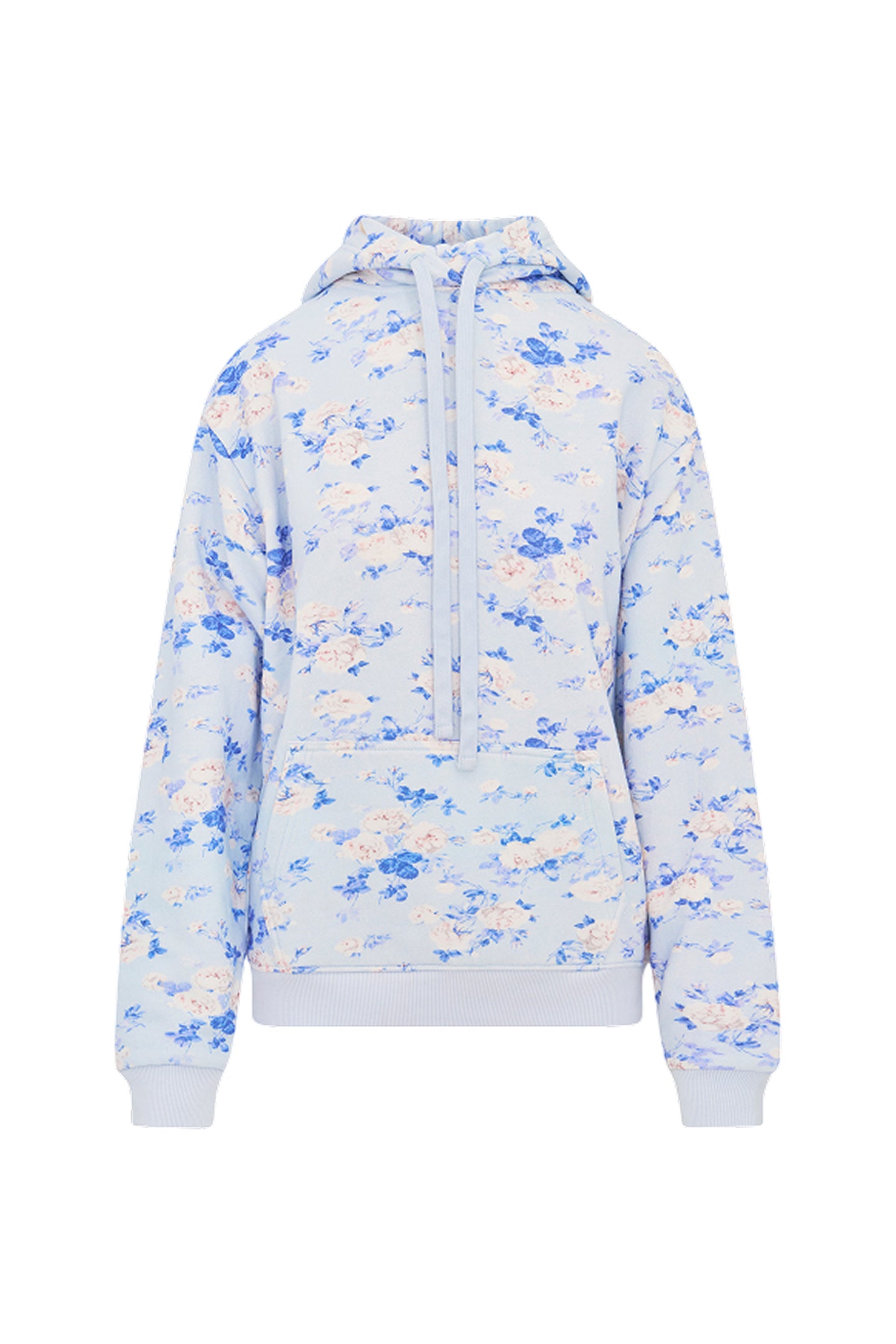 Nacova Floral Cotton Hoodie - WHISPER BLUE - Image 2