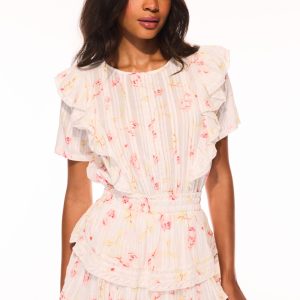 Natasha Upcycled Cotton Mini Dress - CHERRY SODA