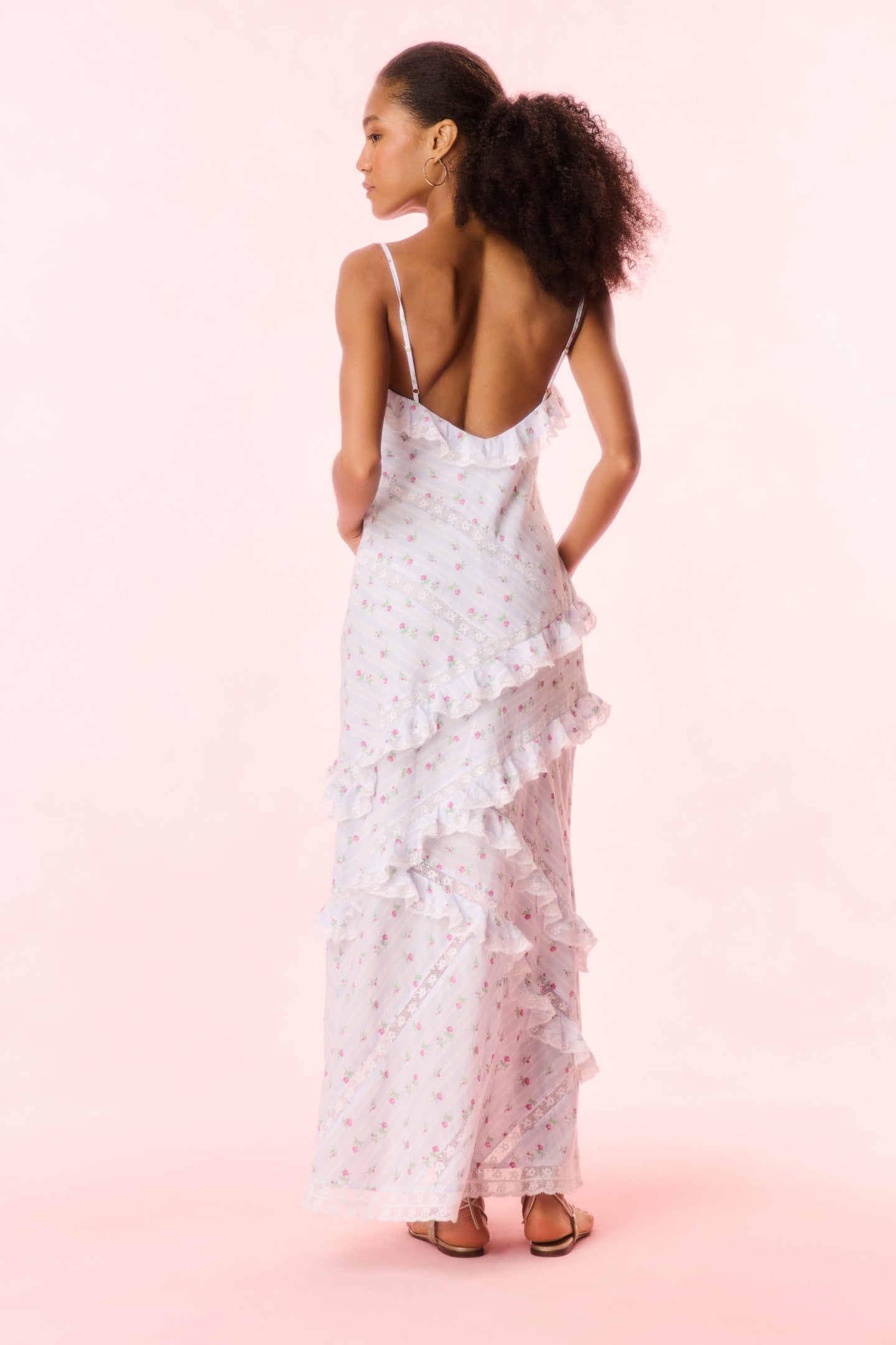 Nocelle Cotton Ruffle Maxi Dress - Image 5