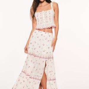 Patten Cotton Cherry Maxi Skirt