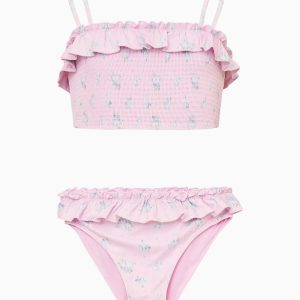 Little Girls Penni Smocked Floral Bikini