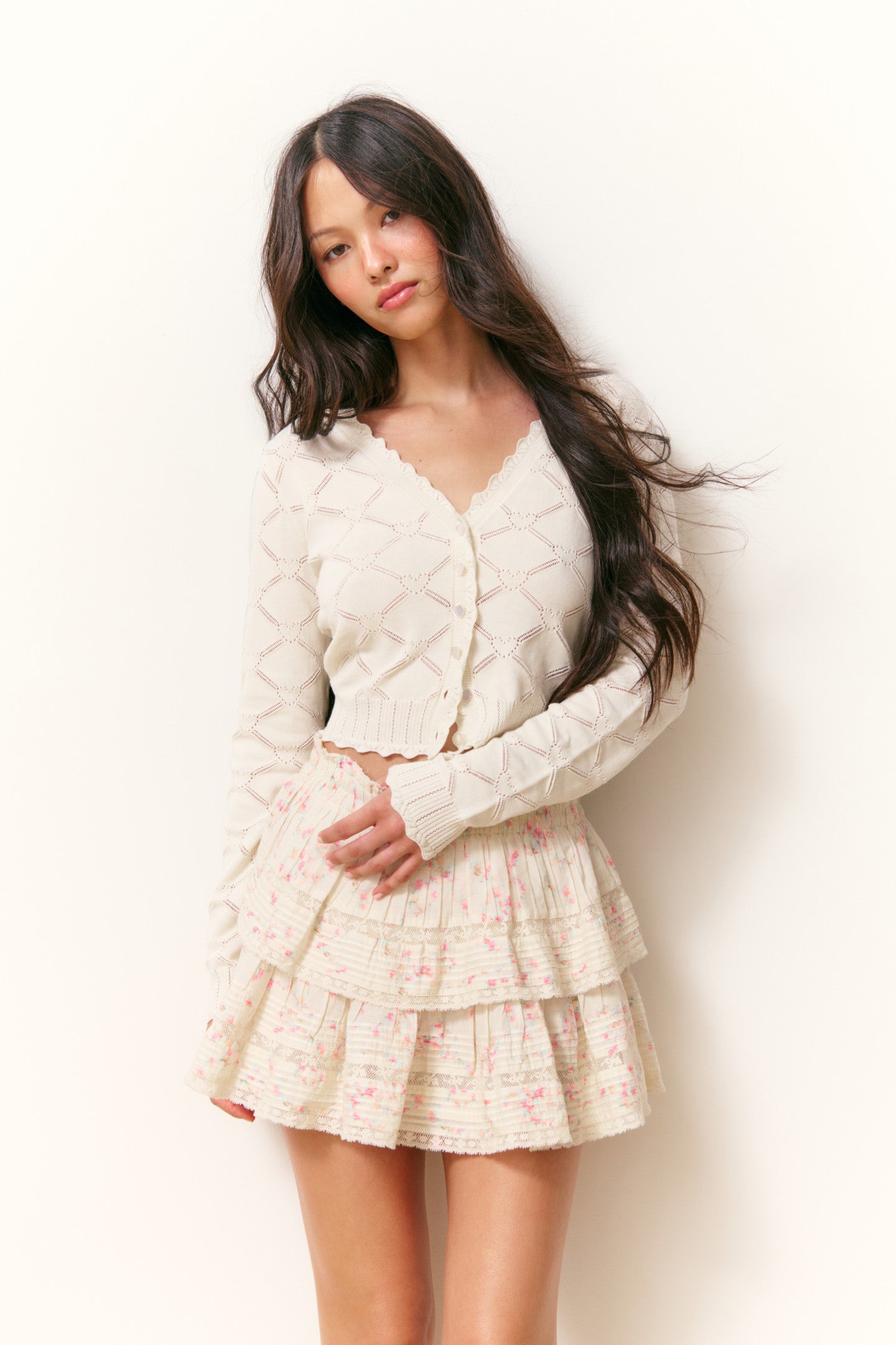 Ruffle Mini Luna Rosa Fleur Skirt - Image 8