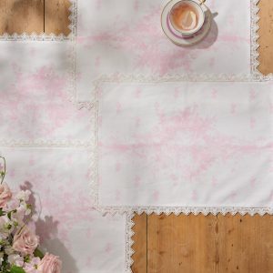 Printed Pink Victorian Place Mat - Set of 4