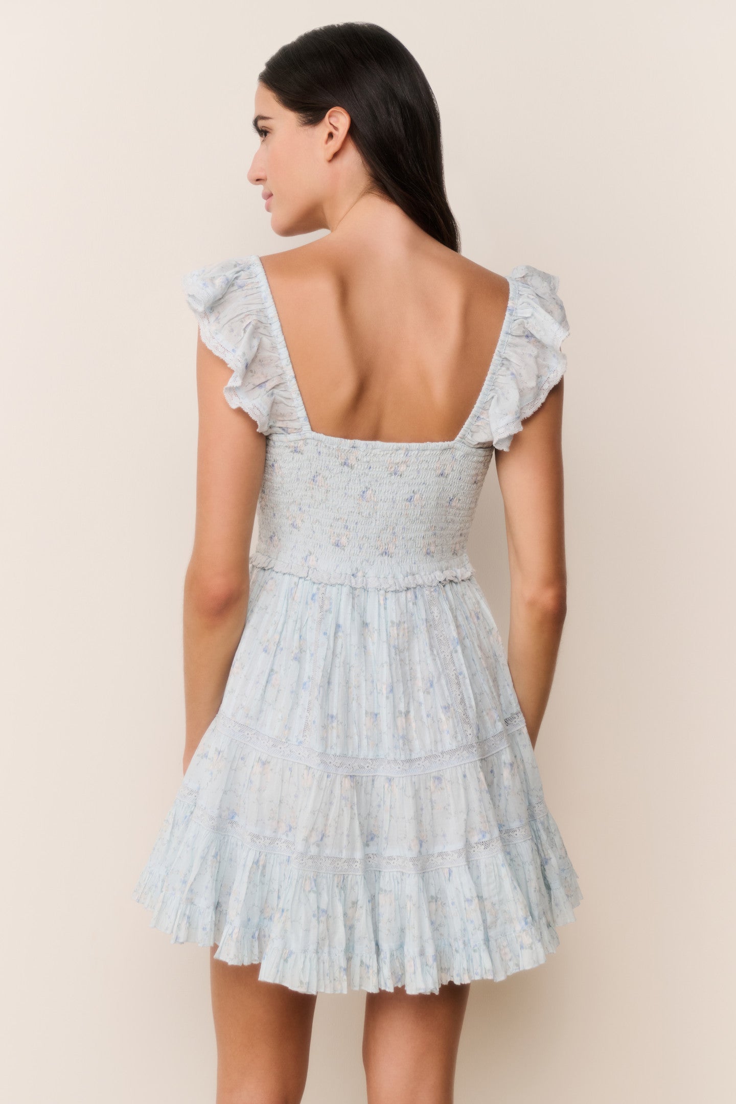 Presline Floral Wreath Print Mini Dress - Image 4