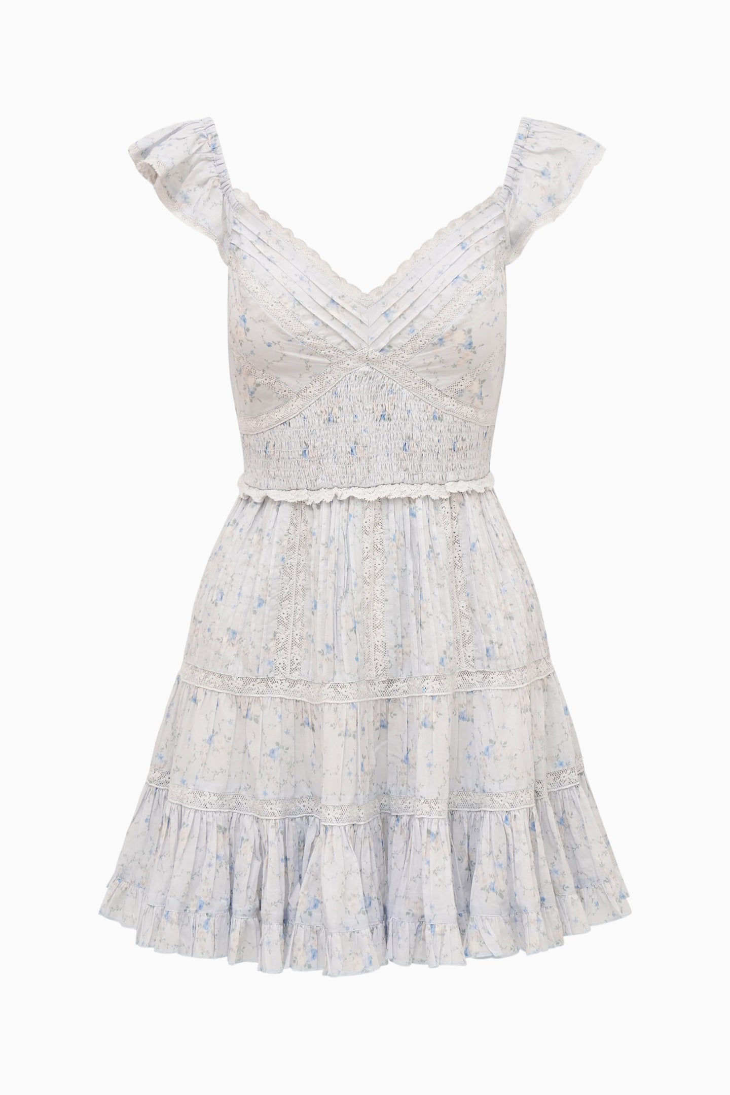 Presline Floral Wreath Print Mini Dress - Image 6