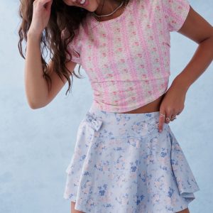 Rubin Cropped Tee - PINK MACARON