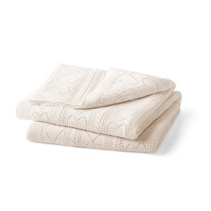Pointelle Throw Blanket