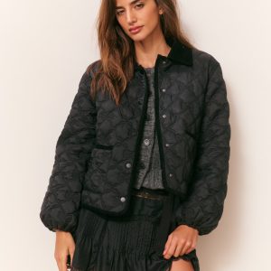 Quinlette Quilted Bow Jacket