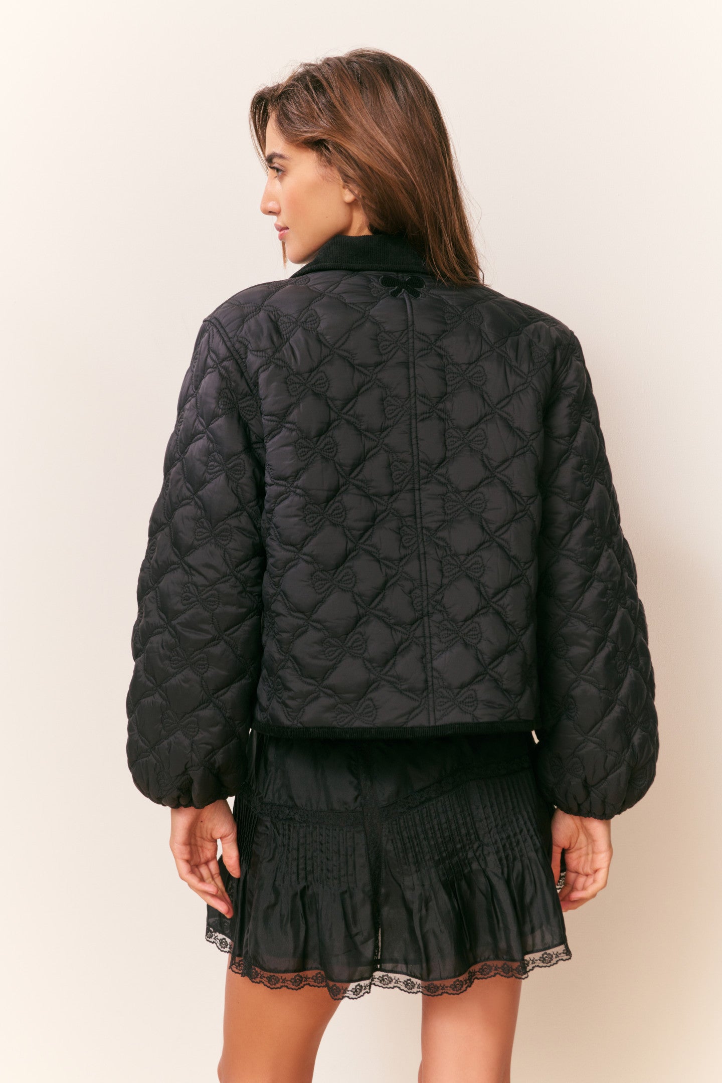 Quinlette Quilted Bow Jacket - Image 3