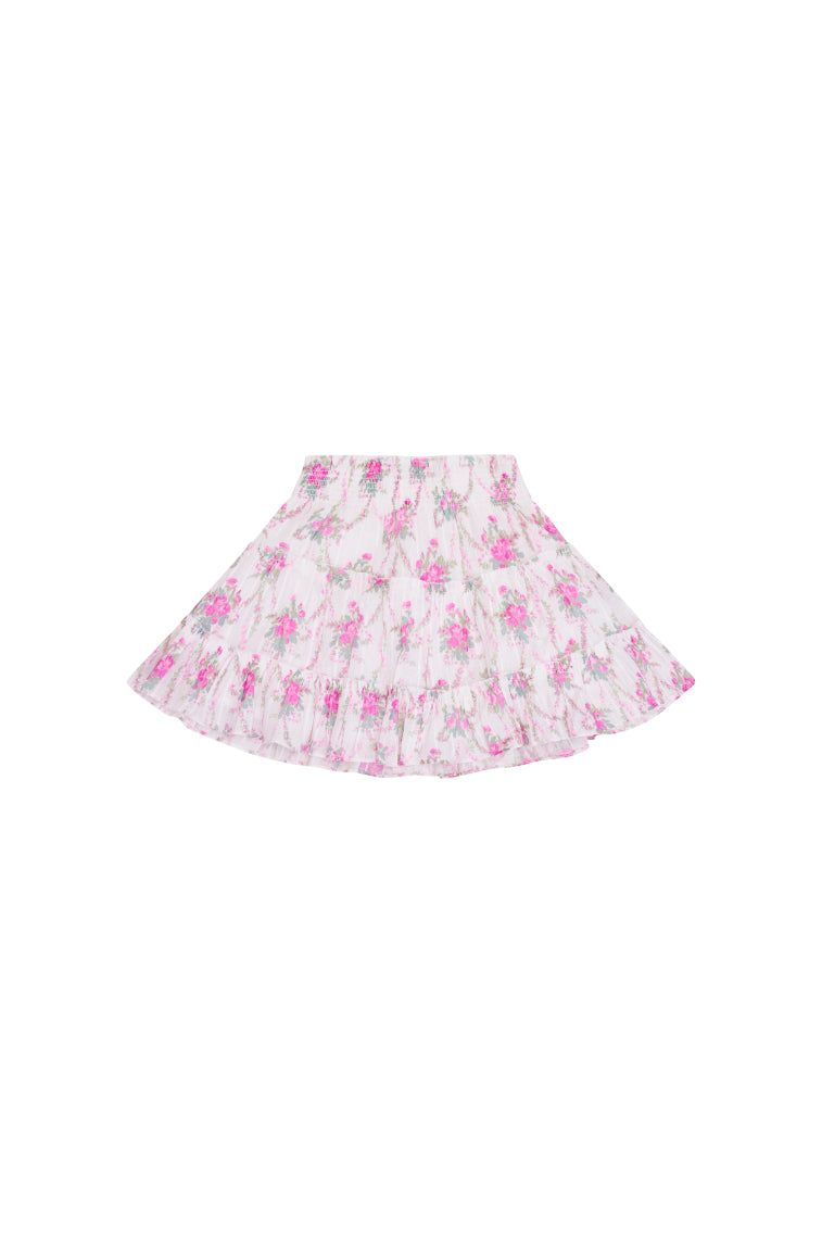 Girls Raf Cotton Floral Skirt - Image 6