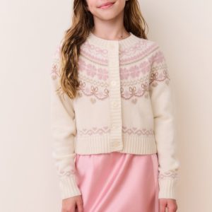 Tween Wrenna Fair Isle Cardigan