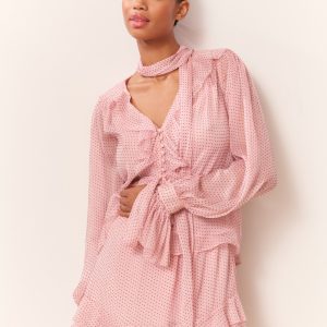 Renza Polka Dot Mini Skirt