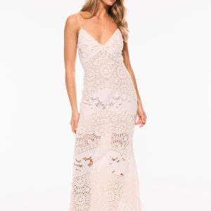 Revoires Crochet Maxi Dress