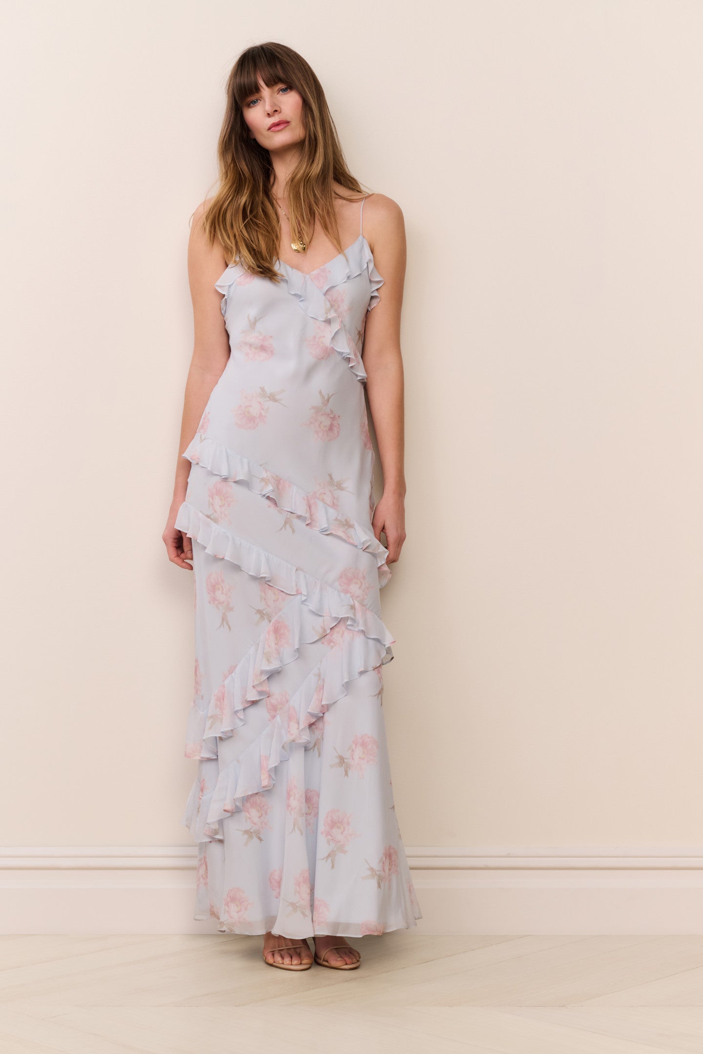 Rialto Floral Chiffon Maxi Dress - Image 3