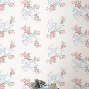 Rosa Beaux Pastel Blue Peel + Stick Wallpaper