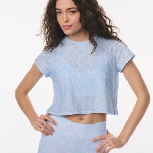 Rubin Cropped Tee - CHILLED BLUE