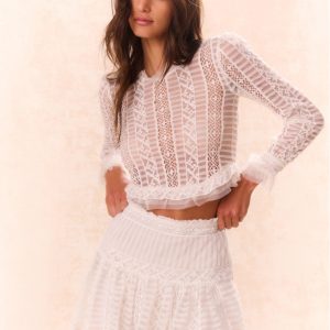 Rubyanne Crochet Lace Mini Skirt