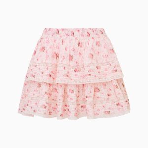 Ruffle Mini Garden Floral Skirt