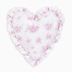 Ruffle Heart Pillow
