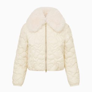 Sandria Heart-Quilted Puffer Jacket
