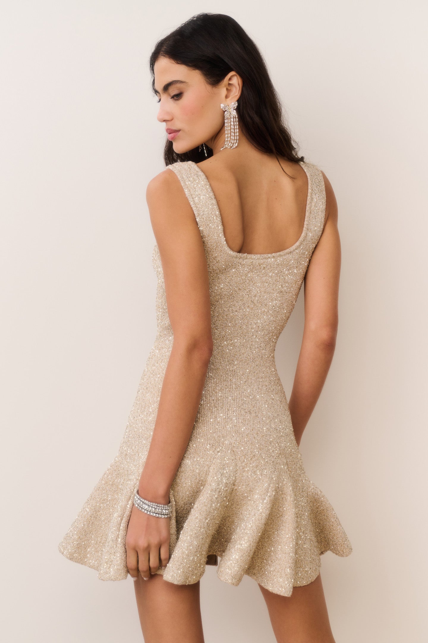 Sarajane Sequin Stretch Knit Mini Dress - Image 4