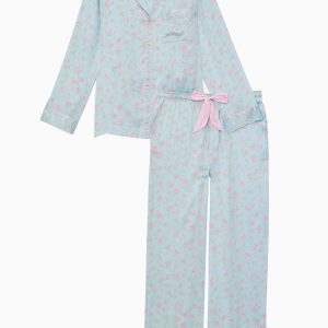 PINK x LoveShackFancy Satin PJ Set - SUNRISE