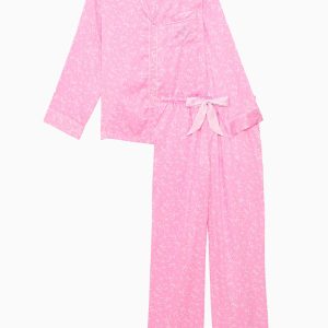 PINK x LoveShackFancy Satin PJ Set