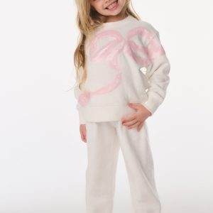 Little Girls Serafina Sequin Bow Sweatshirt