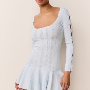 Seychelle Ribbed Pointelle Mini Dress
