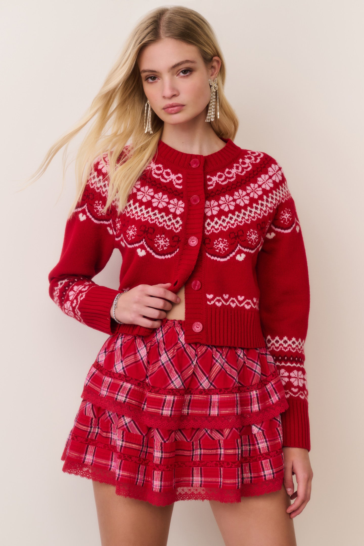 Shantae Wool Fair Isle Cardigan - Image 6