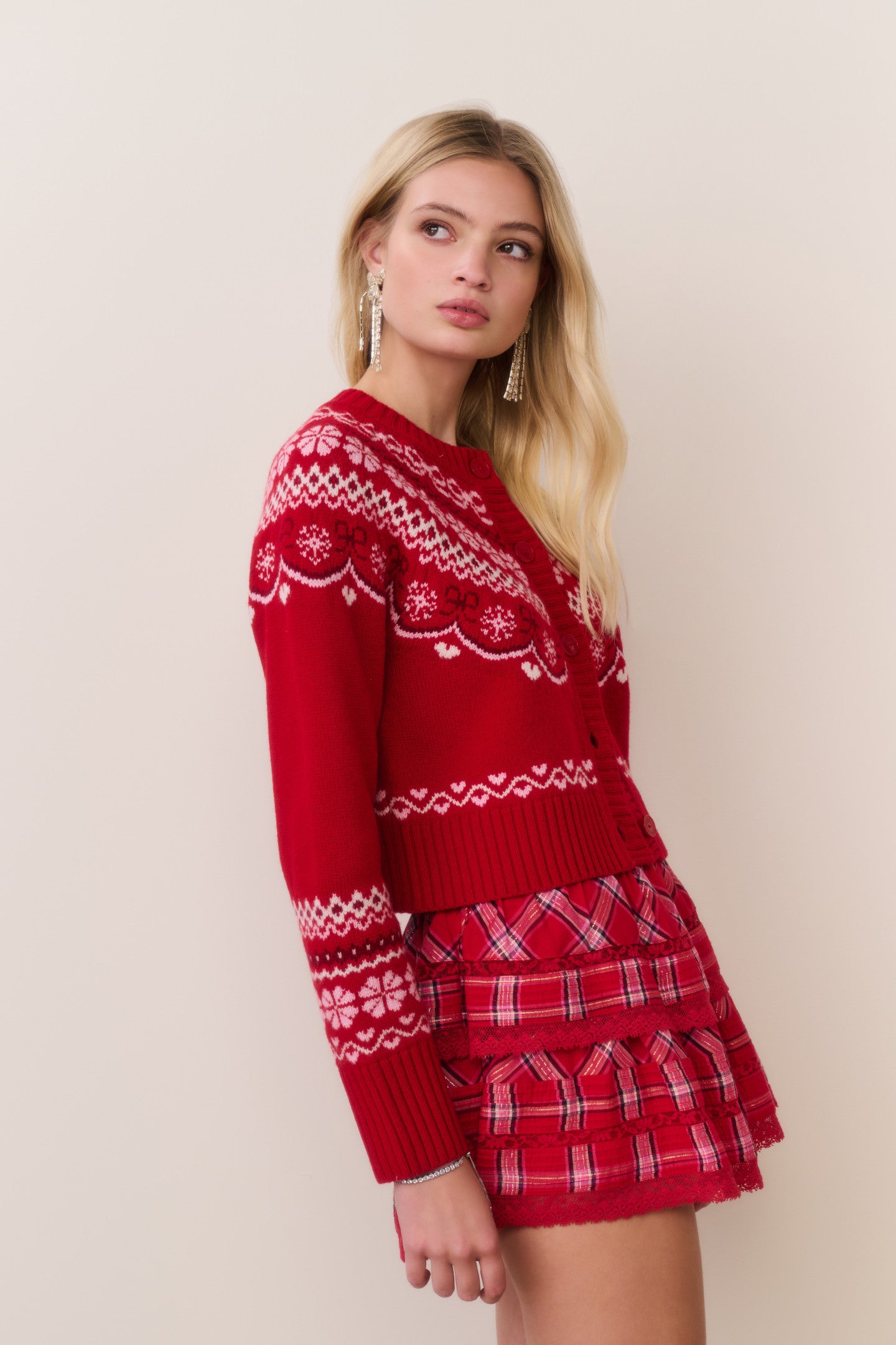 Shantae Wool Fair Isle Cardigan - Image 8