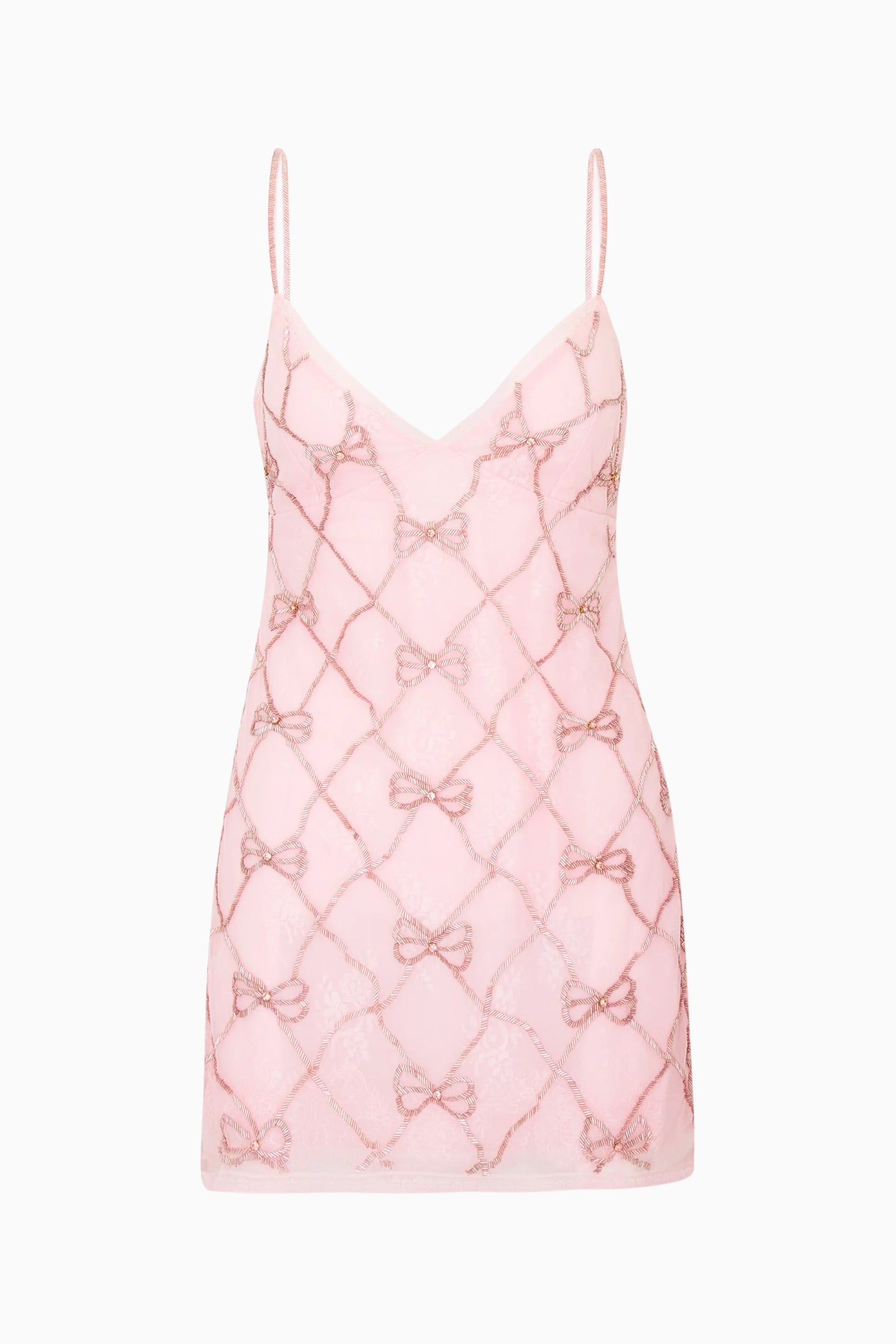 Shella Beaded Bow Mini Dress - Image 6