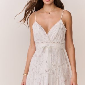 Sibelle Floral Embroidered Cotton Mini Dress