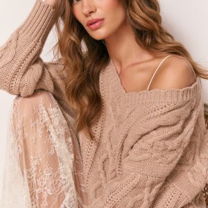 Croisette Cashmere Cable Knit Pullover