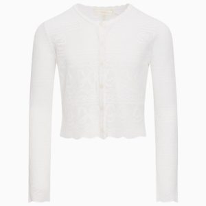 Girls Sookie Bow Pointelle Cardigan