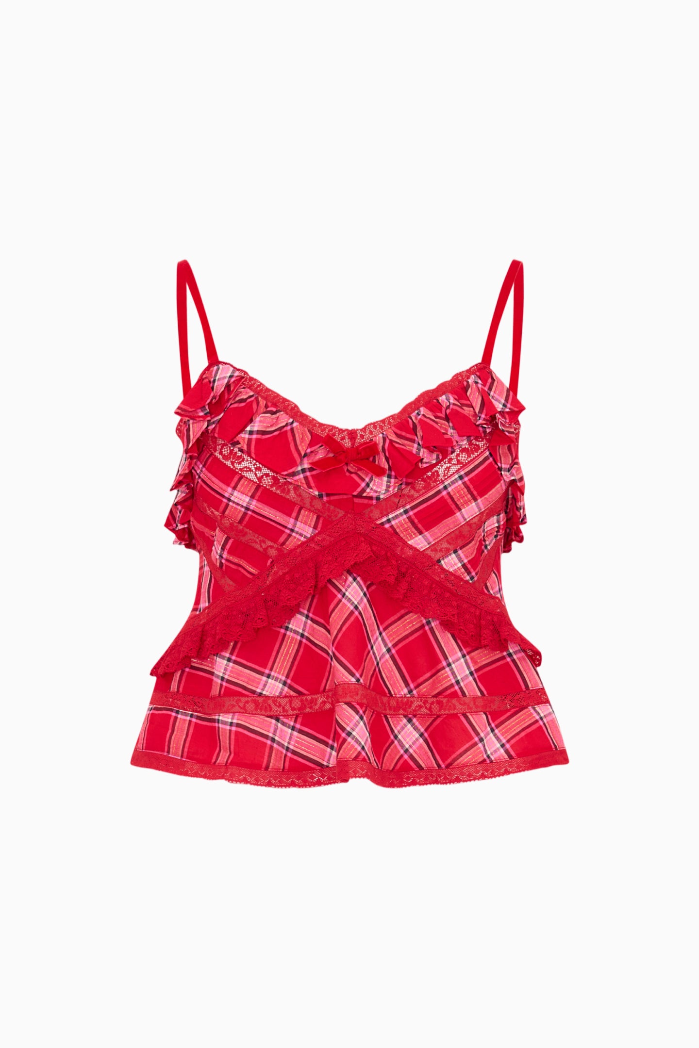 Sormina Tartan Cotton Top - Image 6