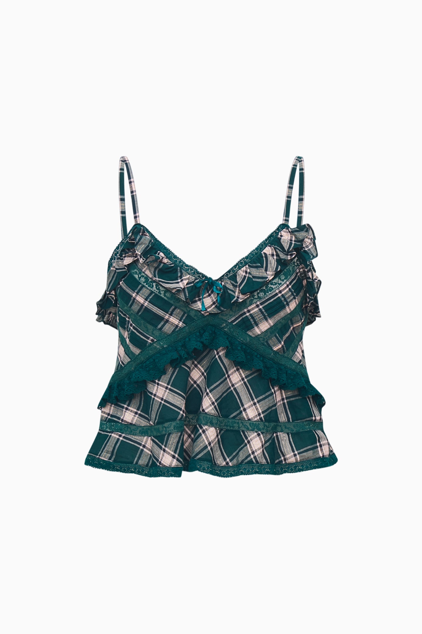 Sormina Tartan Cotton Top - Image 12
