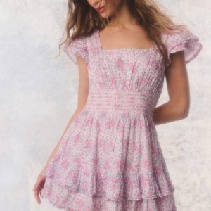 Re-Edition Stanton Floral Cotton Mini Dress