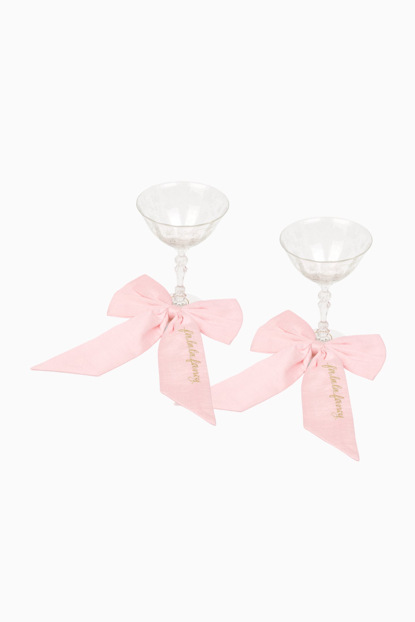 Silk Stemware Dressing Bows - Set Of 2 - Image 2