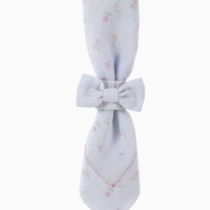 Yarn Dye Printed Bow Napkin Rings - Set of 4