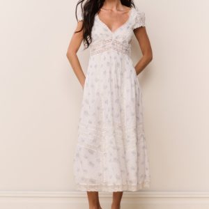 Suvi Floral Cotton Midi Dress