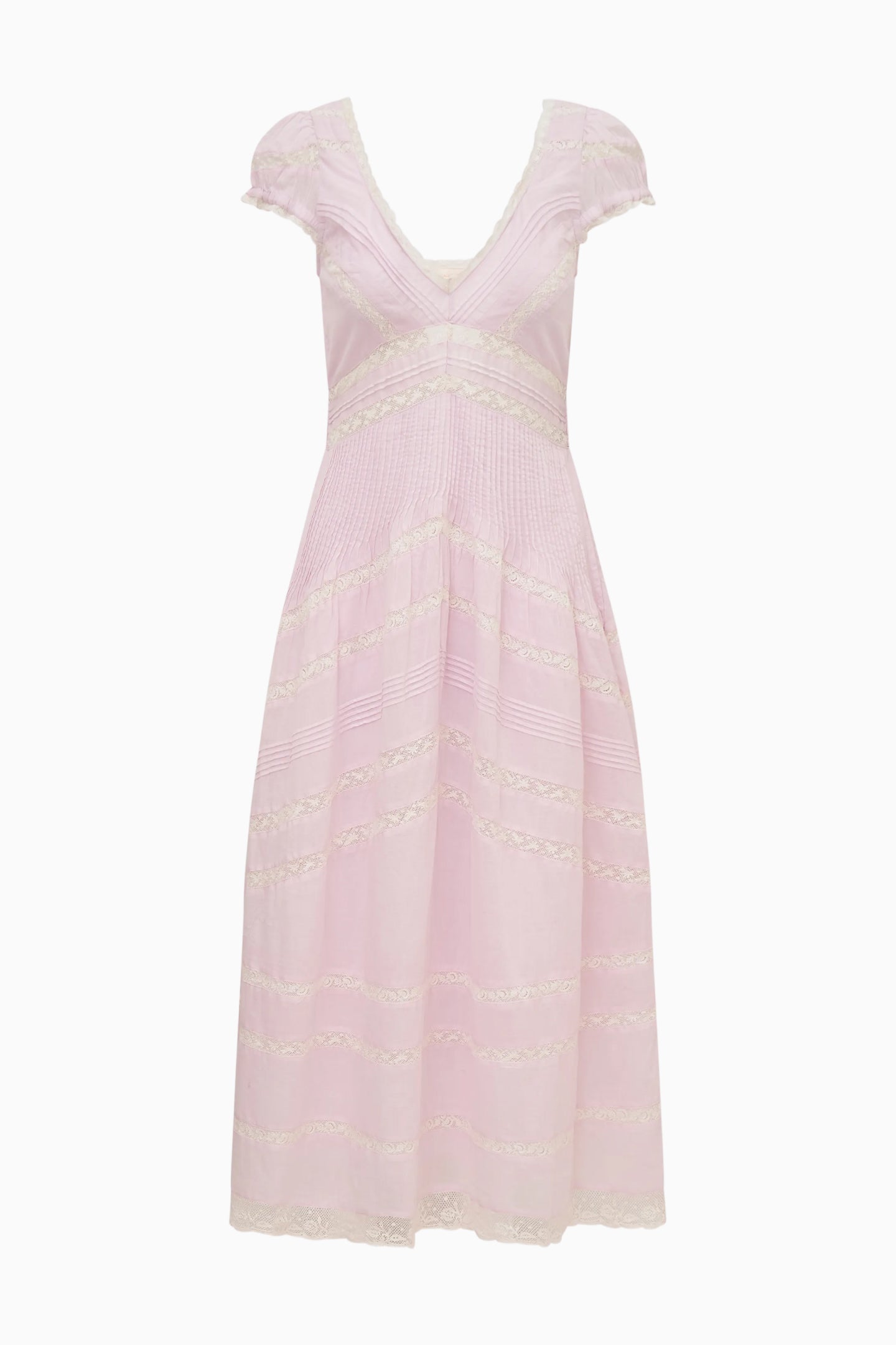 Suvi Pink Cotton Midi Dress - Image 5