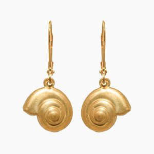 We Dream In Colour Round Shell Earrings