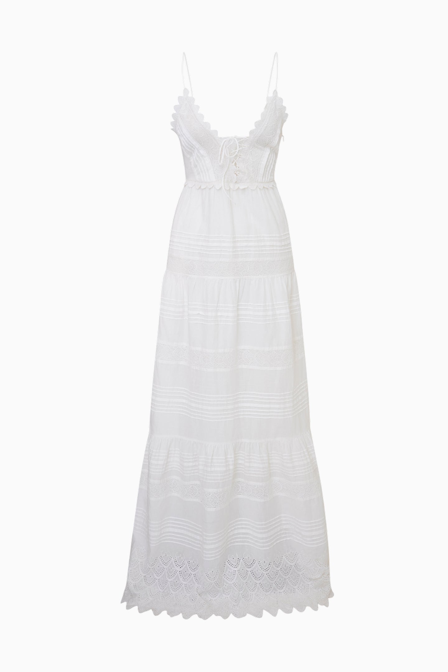 Terria Cotton Scalloped Maxi Dress - Image 5
