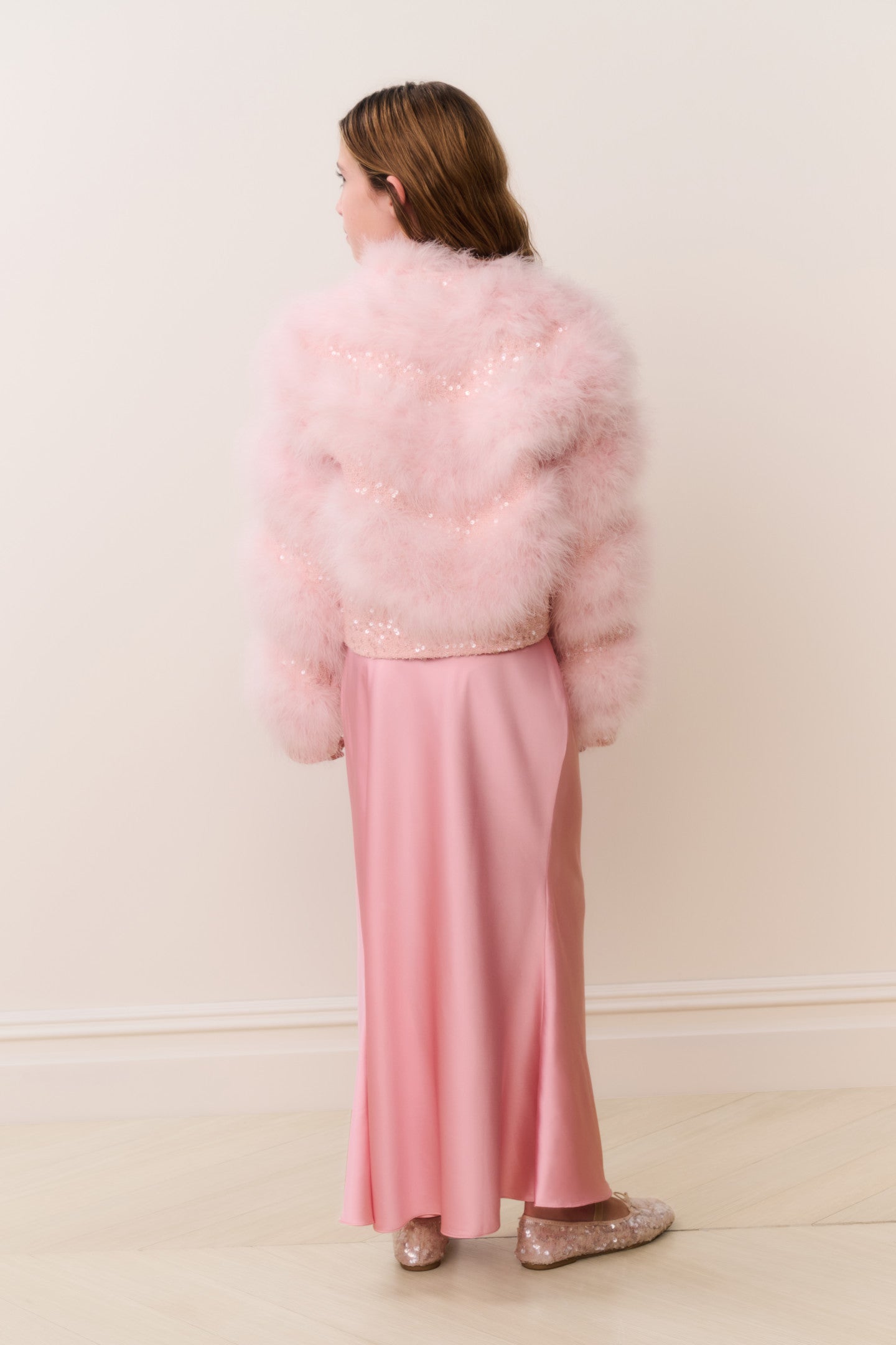 Tween Trislyn Feather Sequin Jacket - Image 4