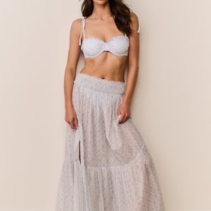 Umber Cotton Maxi Cover-Up Skirt