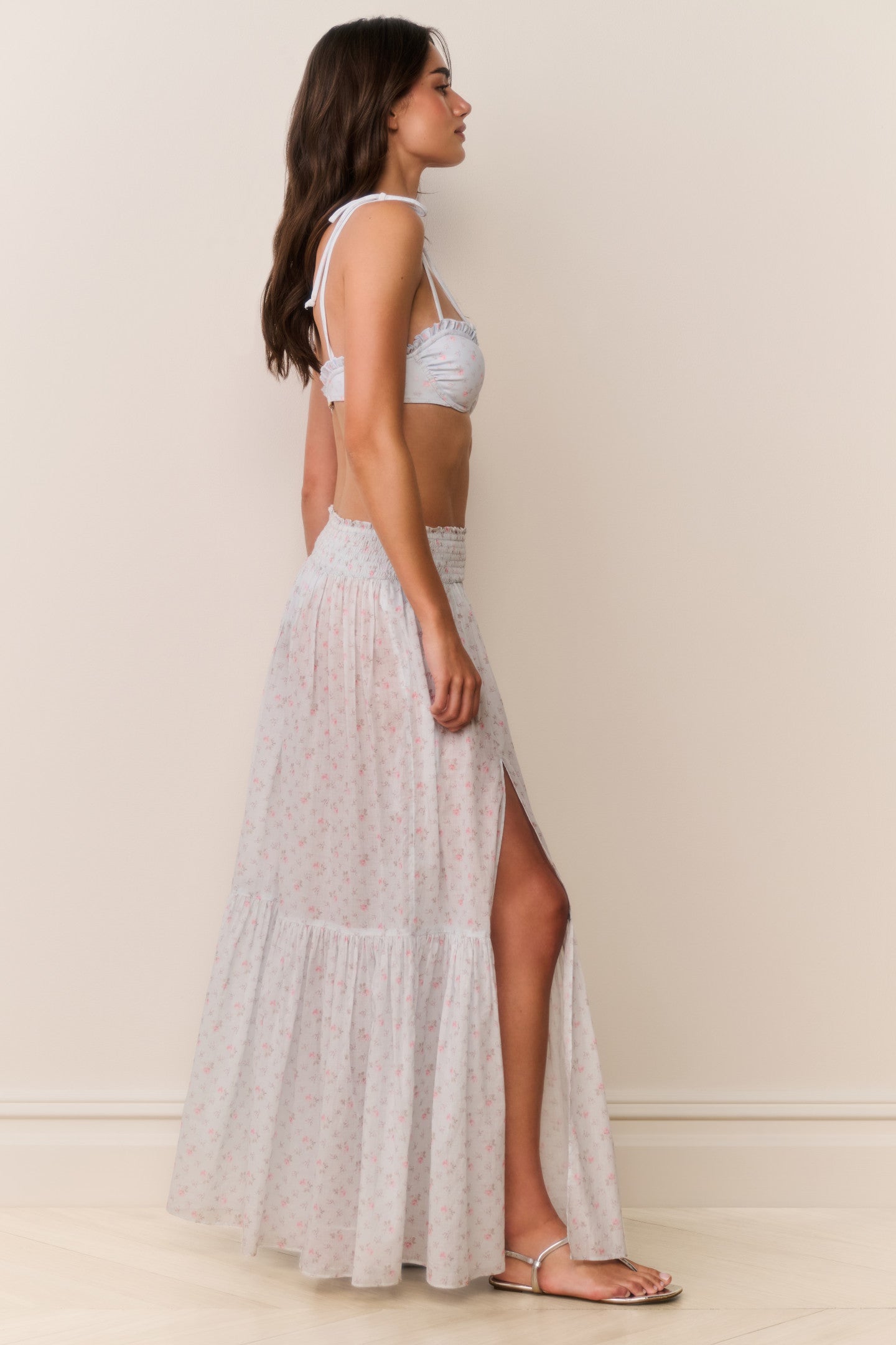 Umber Cotton Maxi Cover-Up Skirt - Image 2