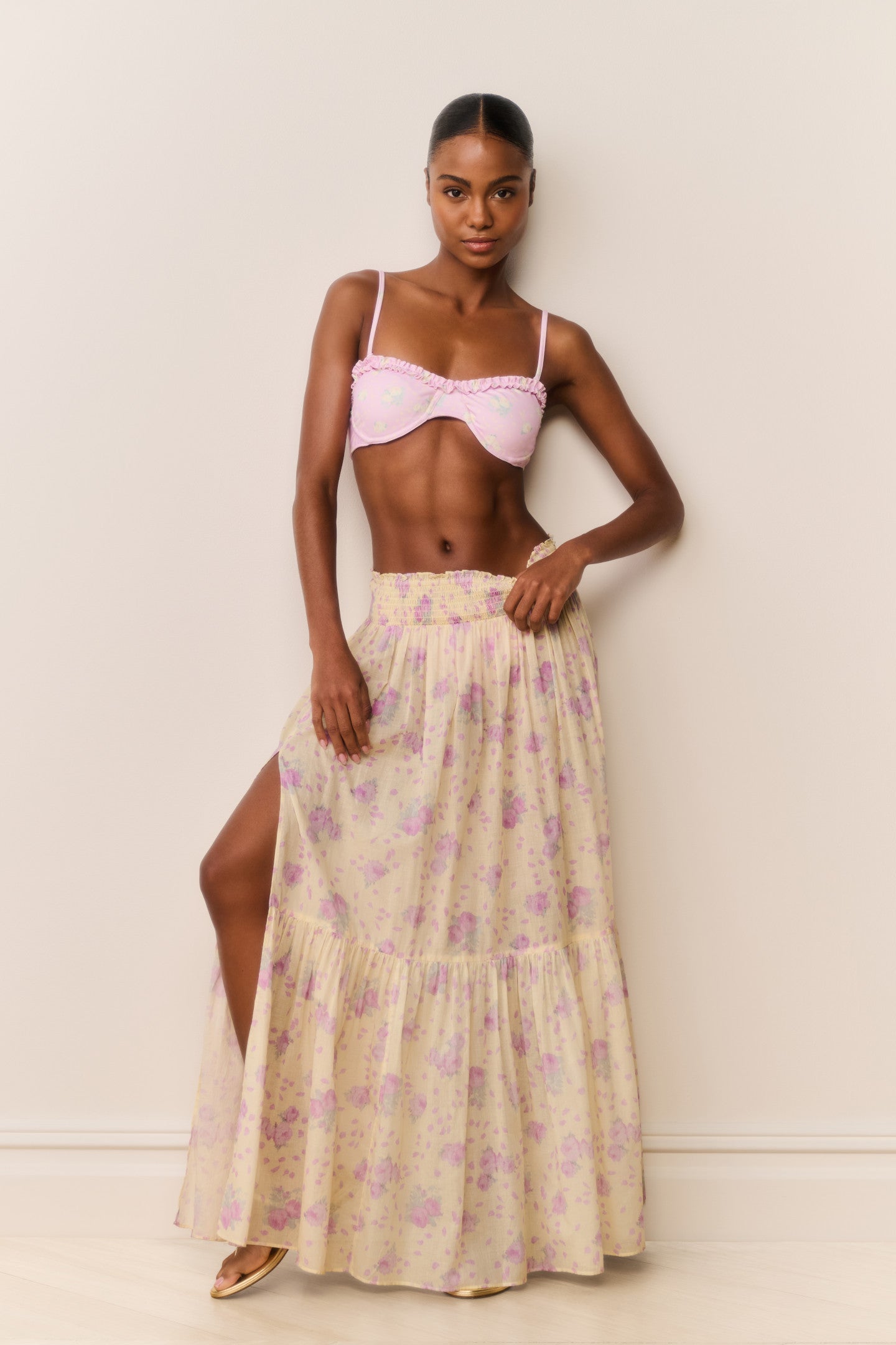 Umber Cotton Maxi Cover-Up Skirt - Image 5