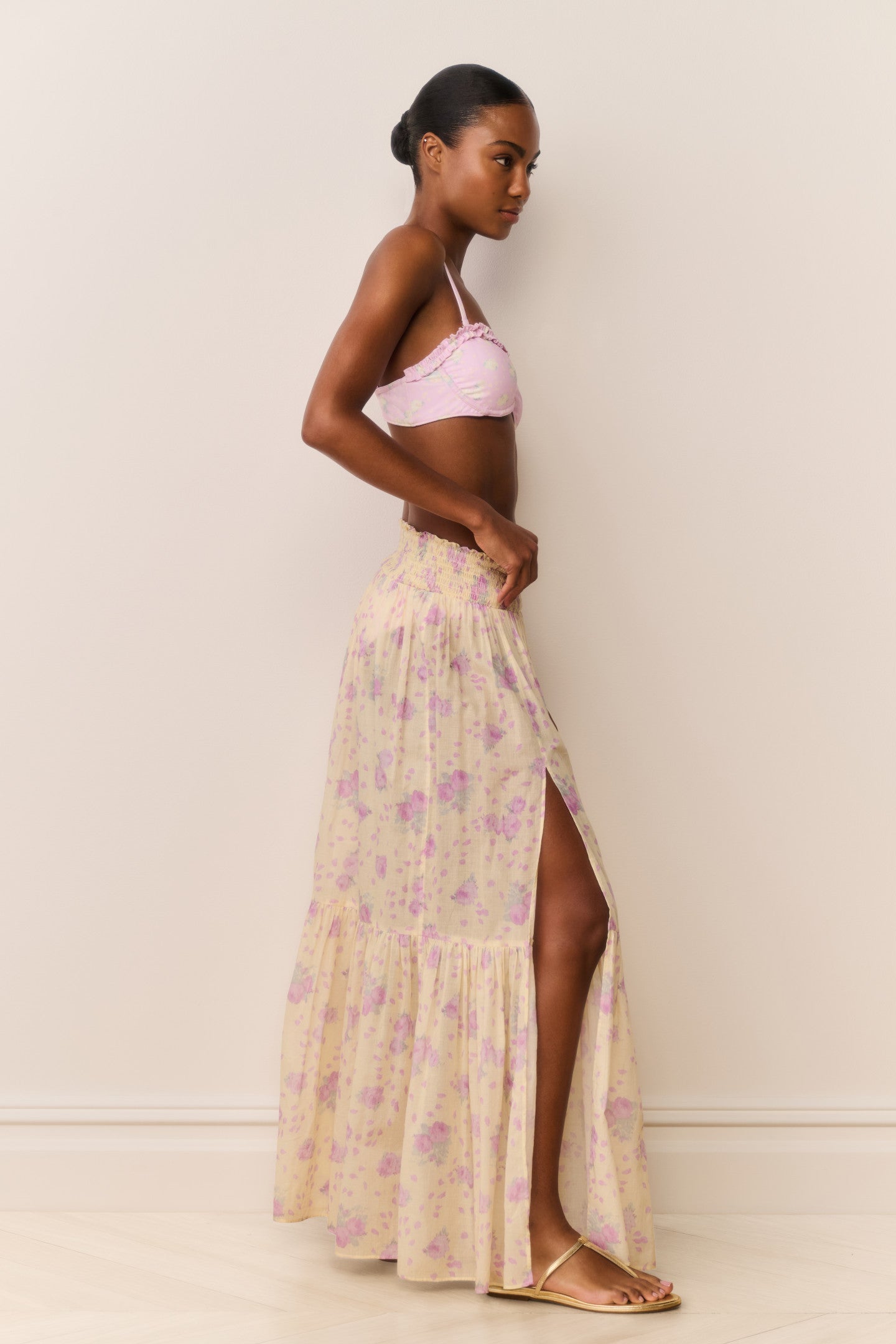 Umber Cotton Maxi Cover-Up Skirt - Image 7